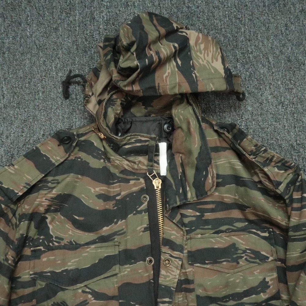 Rothco Jacket Men Large Brown Black Green Tiger Stripe Camo M65 Field Military - Picture 2 of 10